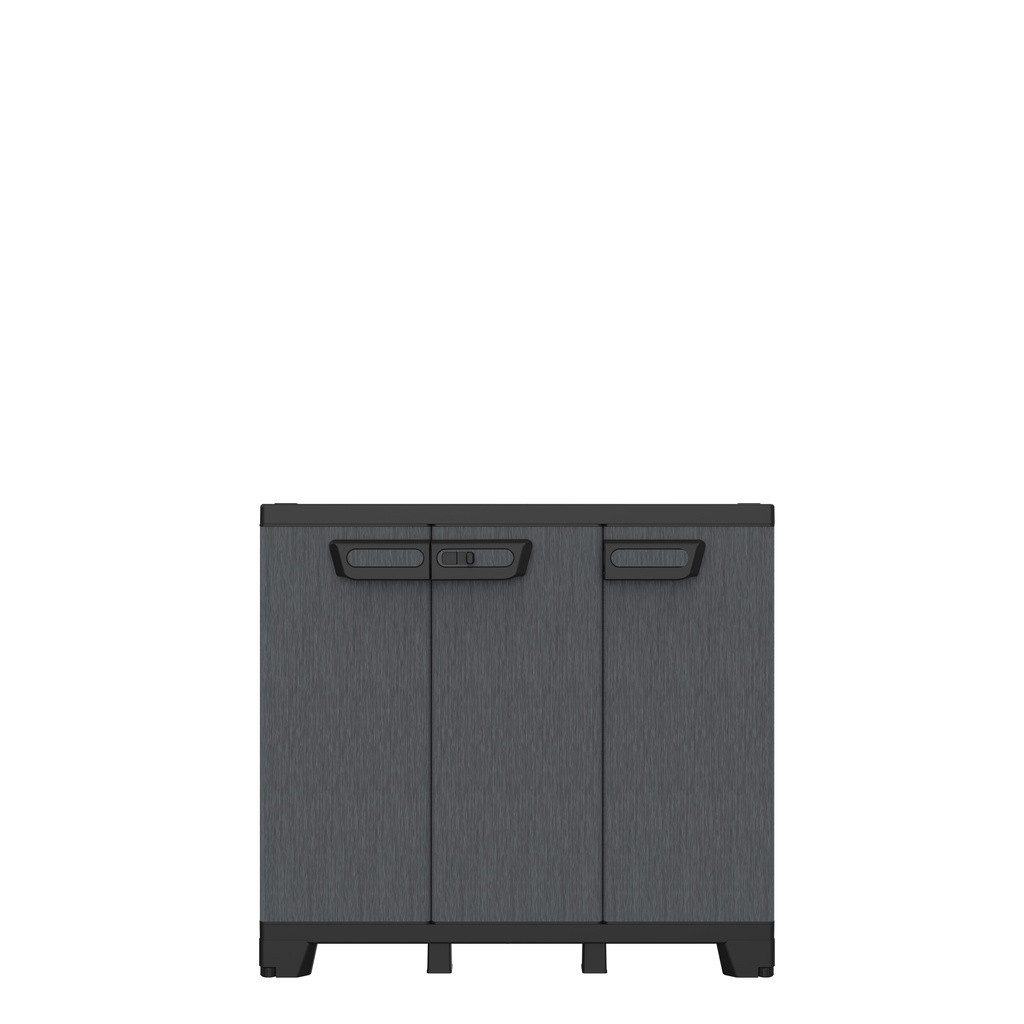 Kreher Mehrzweckschrank Dreitüriger Kunststoffschrank 'Ardesia' (Modell wäh günstig online kaufen