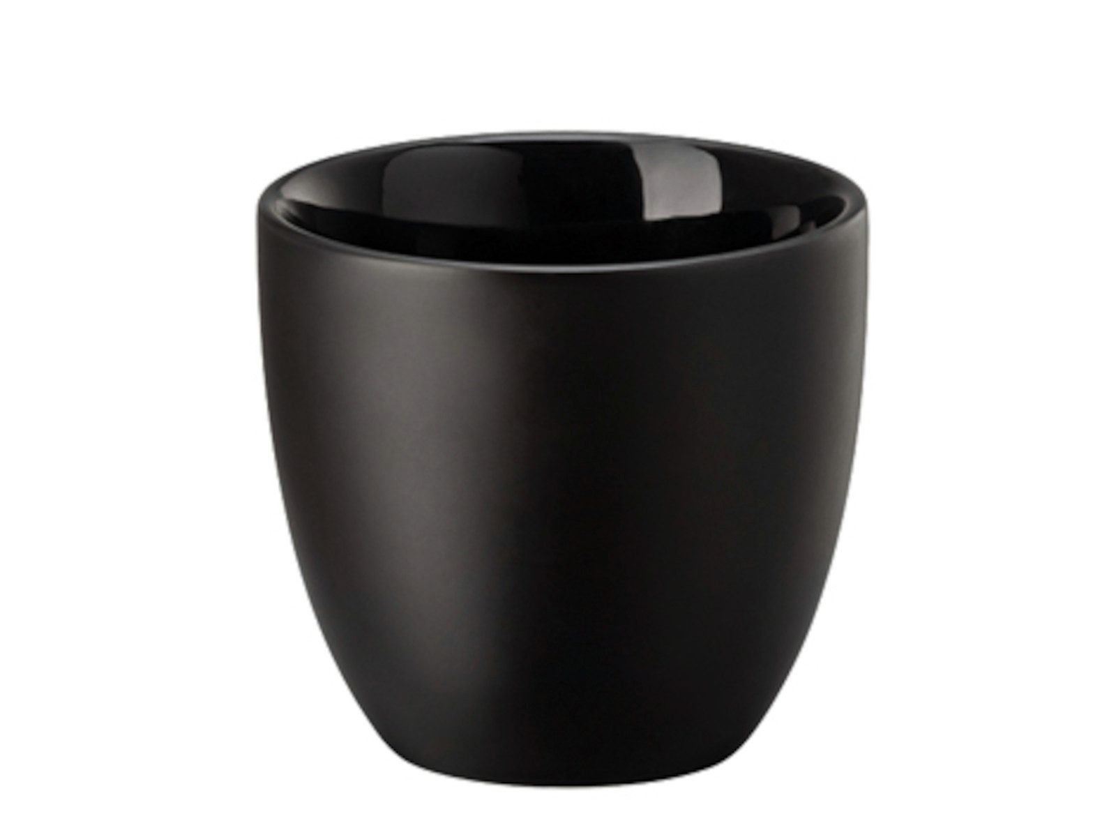 Rosenthal Espressotasse the cup+ Delicate Black Espresso doppelwandig 0,08l, Porzellan