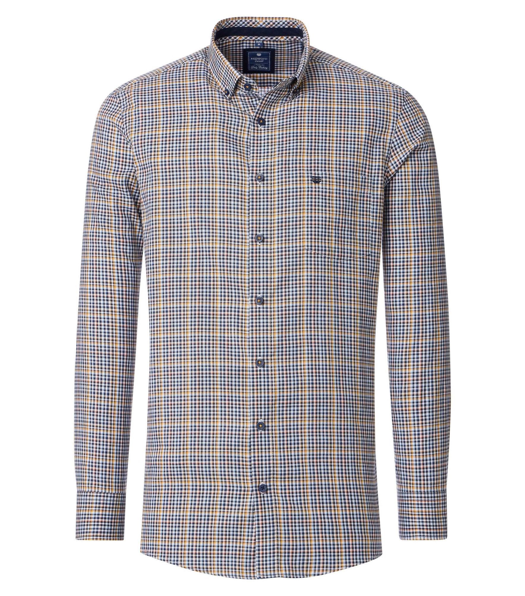 Redmond Langarmhemd 251060111 Button-Down-Kragen