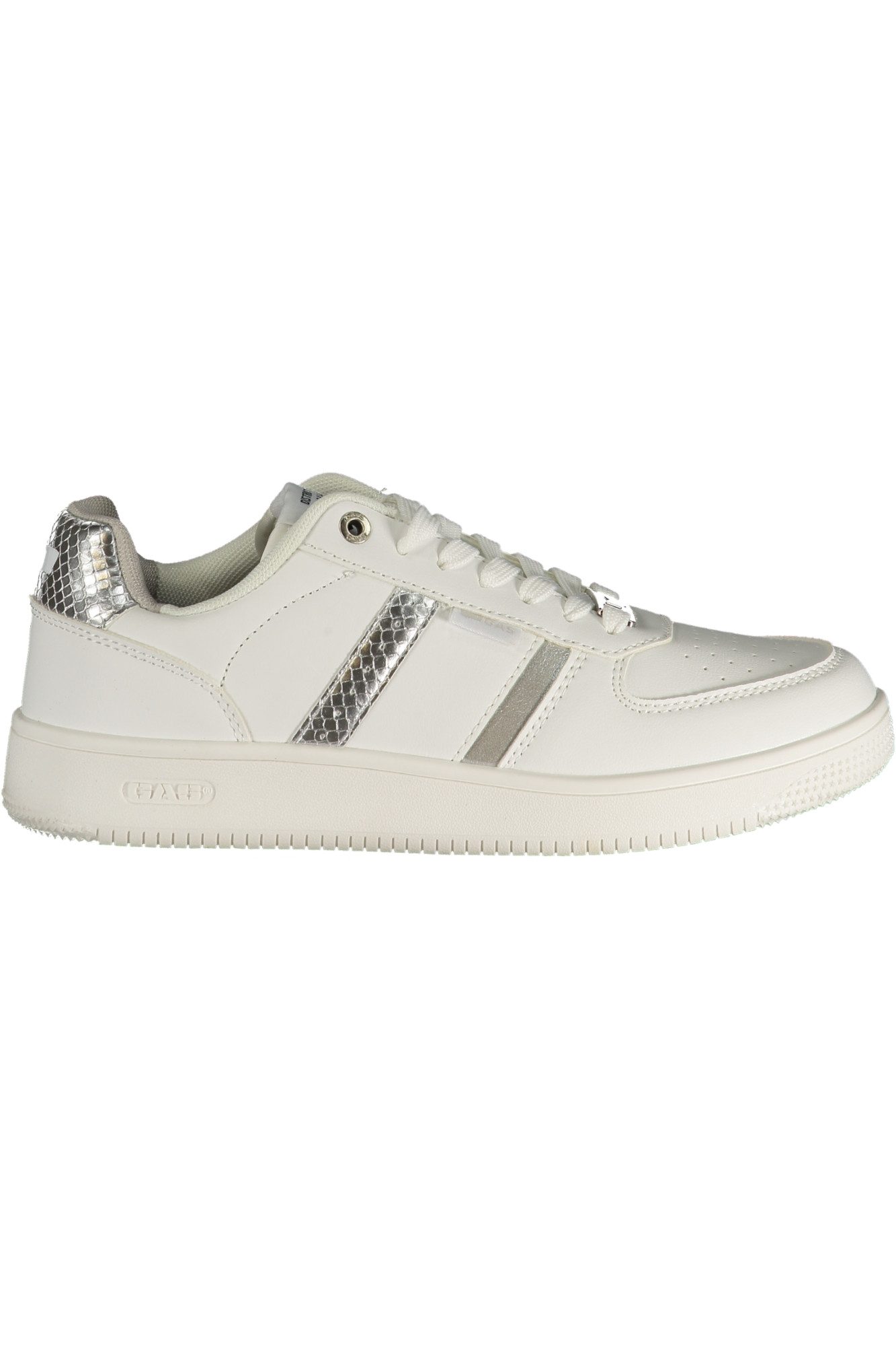 GAS Sneaker Damen Sportschuh Weiß mit Python-Details und