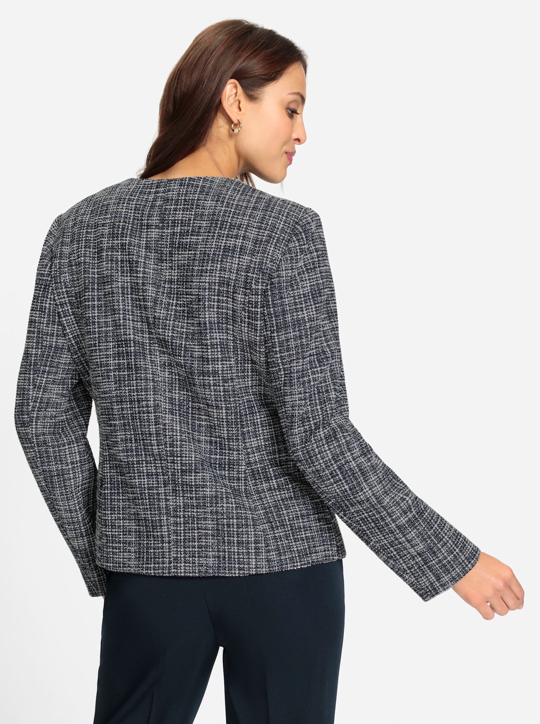 Witt Blusenblazer Bouclé-Blazer Langarm