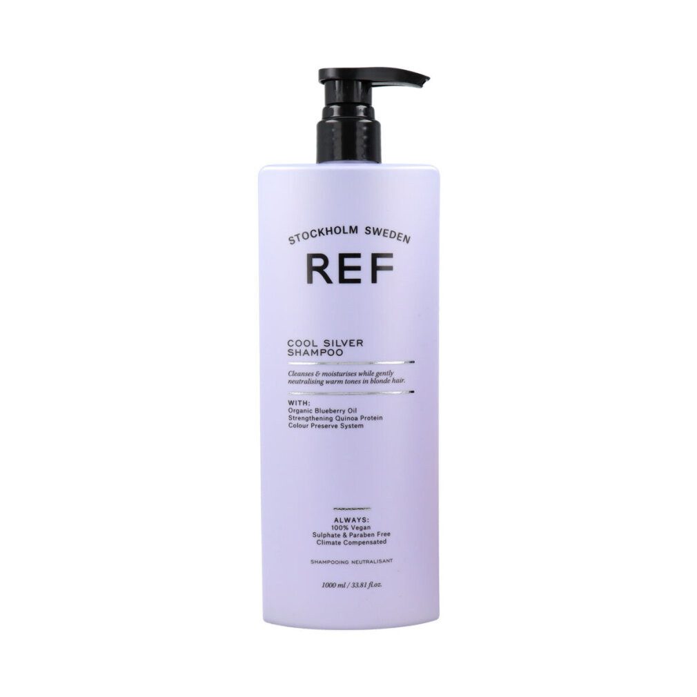 REF Haarshampoo Cool Silver Shampoo 1000ml mit pflanzlichen Extrakten