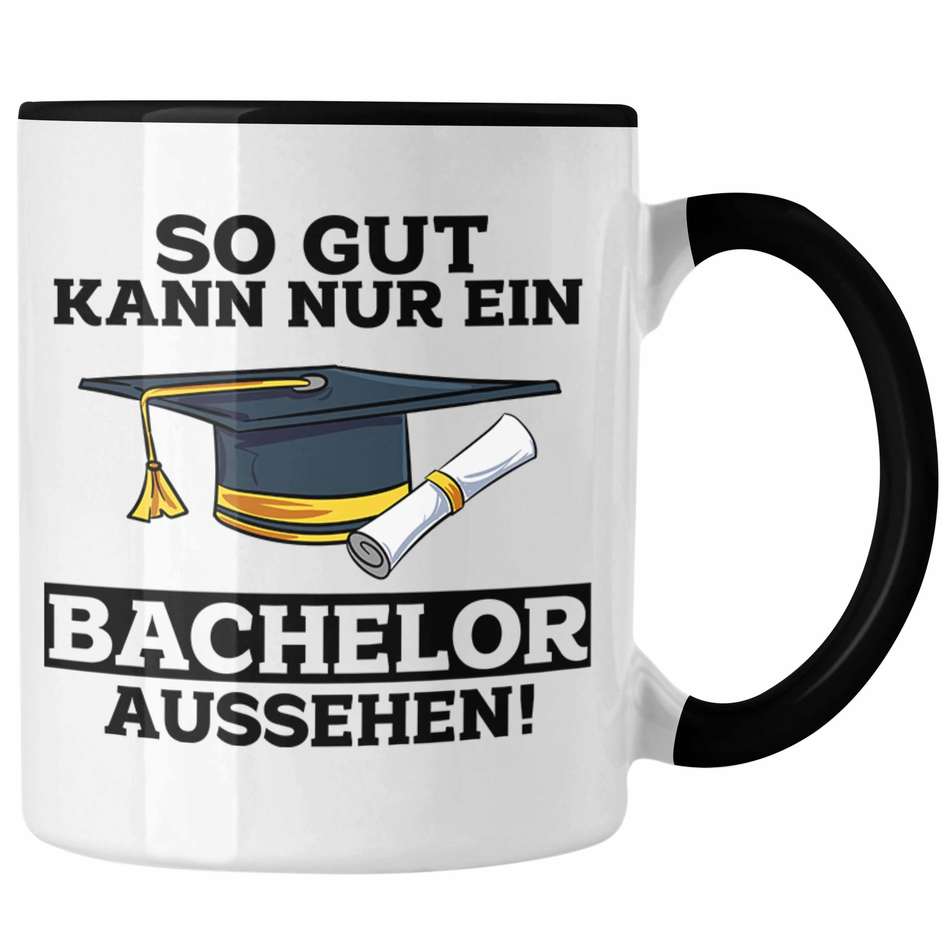 Trendation Tasse Tasse Geschenk Bestandene Bachelor-Prüfung Geschenkidee So Gut Kann Nu Schwarz