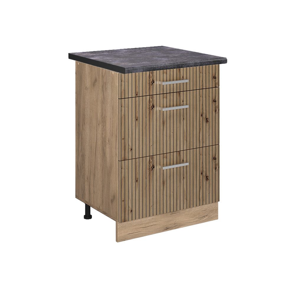 Vicco Unterschrank R-Line, Artisan-Eiche/Goldkraft Eiche, 60 günstig online kaufen