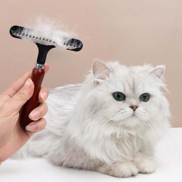FIDDY Fellbürste Tierhaarentferner, hochwertige Hundebürste, Katzenbürste, hölzern, (Anzug, 1-tlg), Haarentferner Haustierbürste langes Haar kurzes Haar
