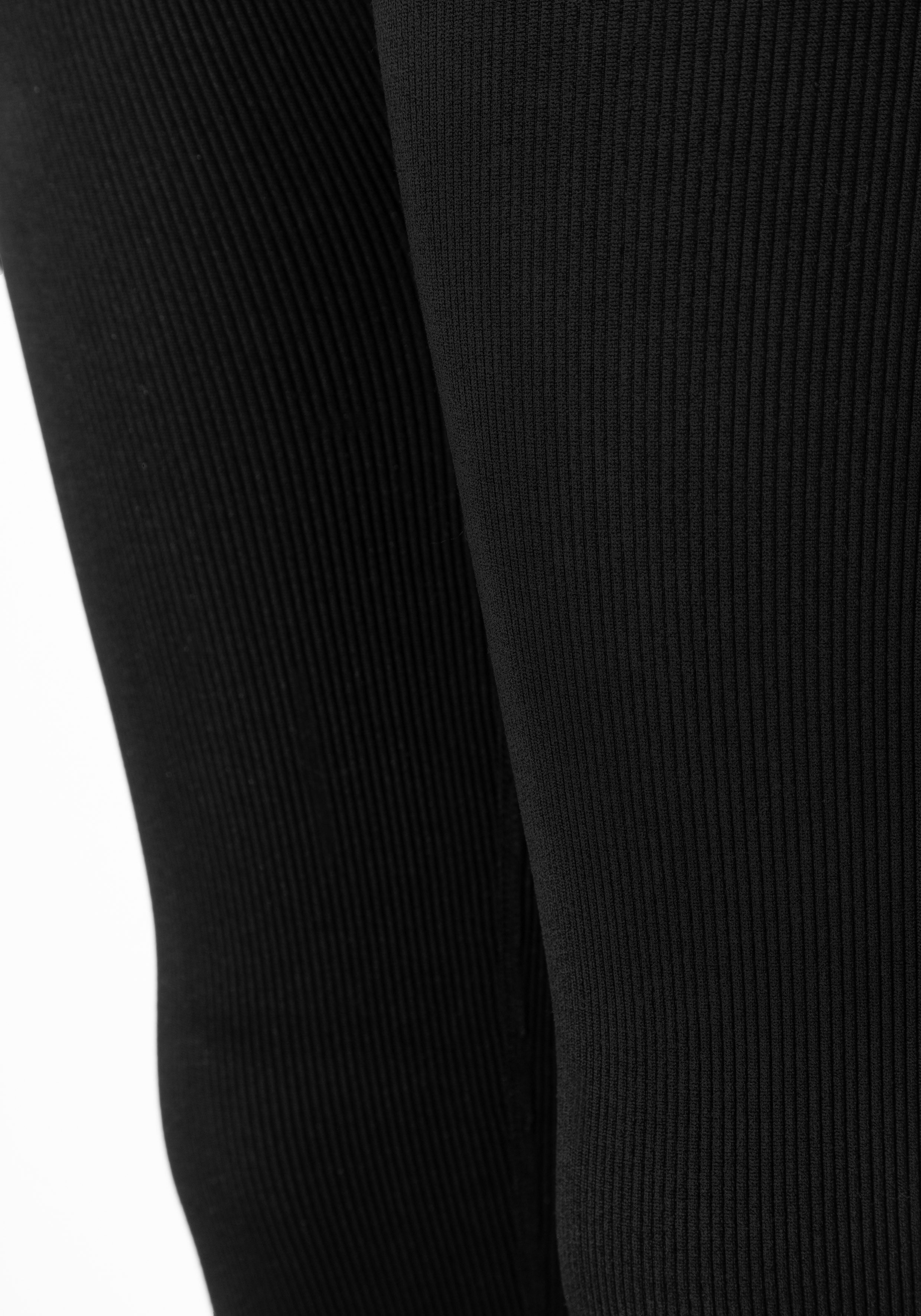 Camano Leggings sportliche Leggings, für Training und Freizeit, mit Rippstruktur – Bild 4 von 4