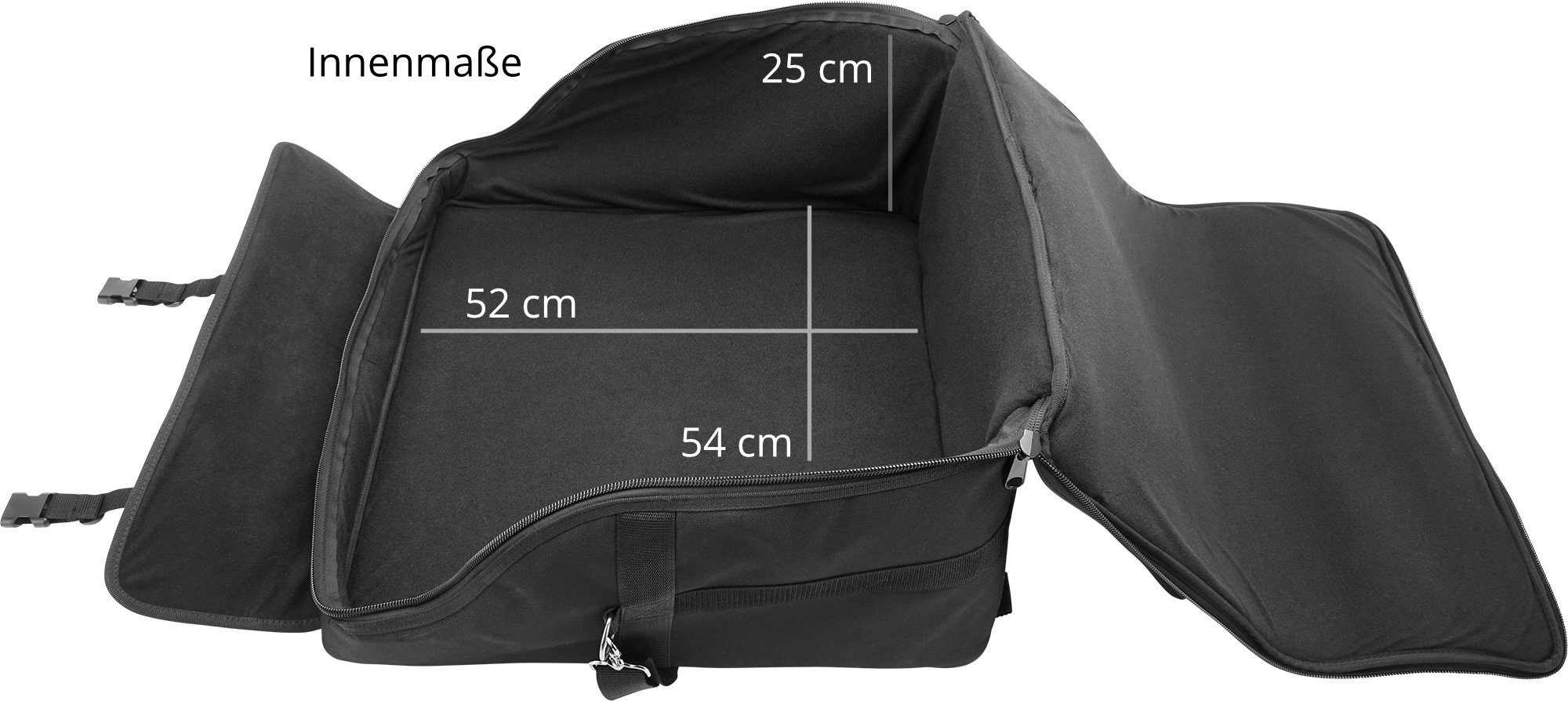 Alpenklang Piano-Transporttasche Akkordeontasche für 96 Bass Akkordeon, Schulter- und Rucksackgurte, gepolstert