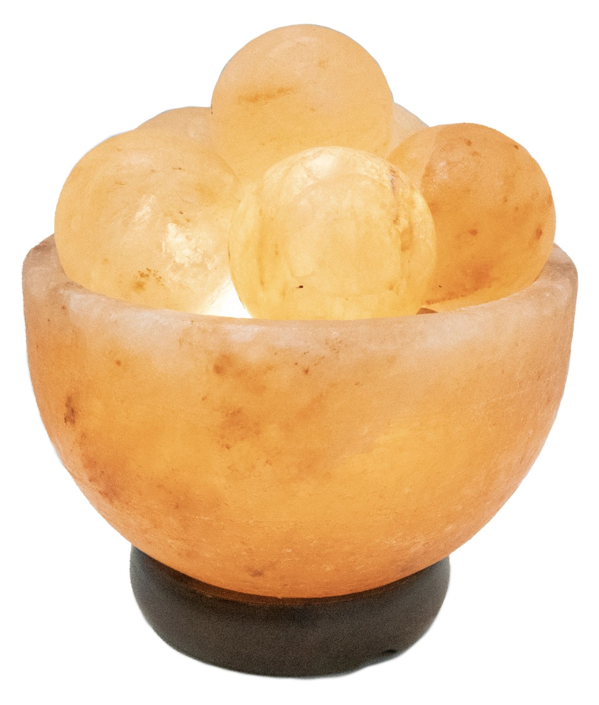 GLOBO LIGHTING Salzkristall-Tischlampe STONE, ohne Leuchtmittel, Salzstein, Dekolampe, Dekoleuchte, Salzkristalle