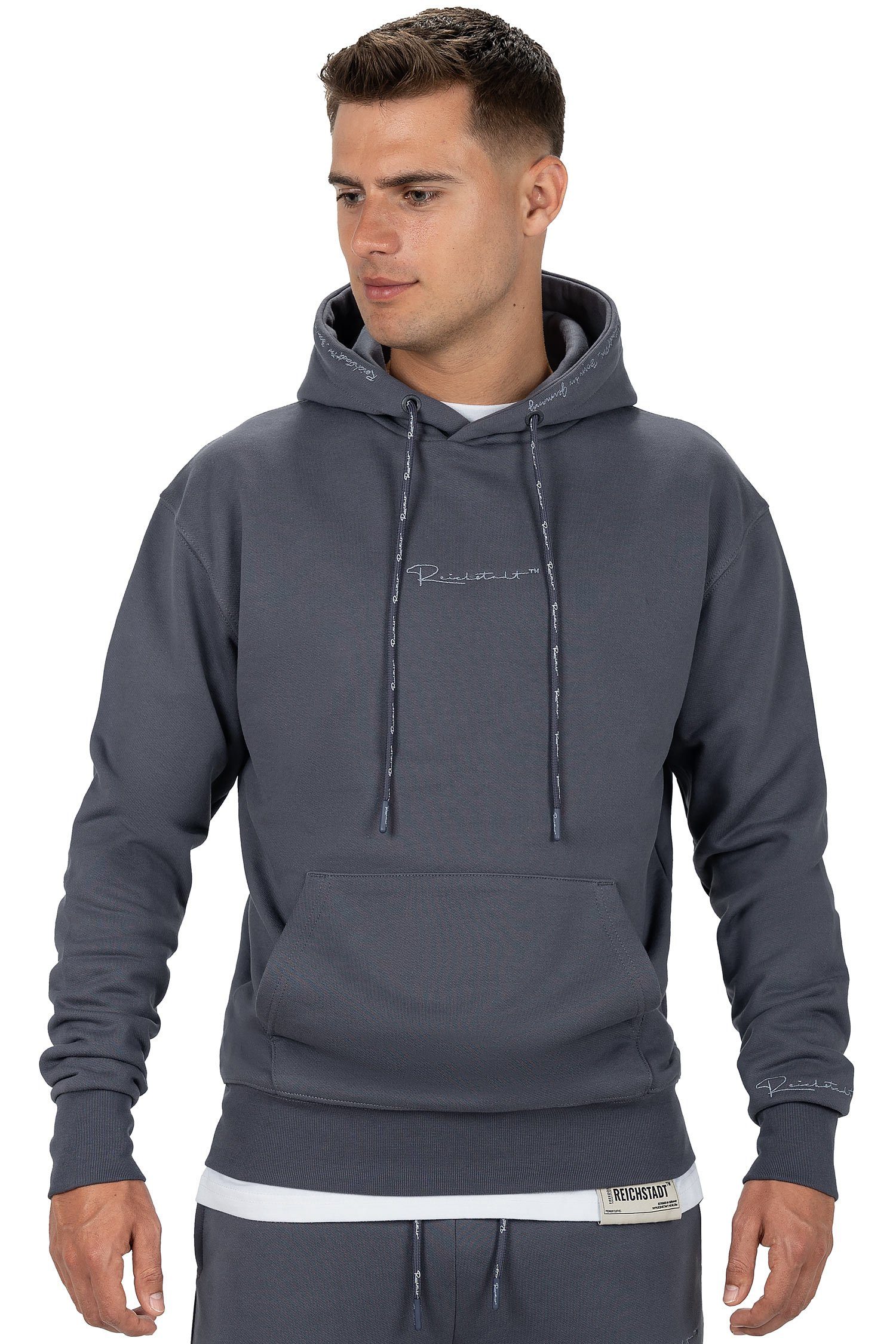 Reichstadt Kapuzenpullover Casual Basic Hoodie 23RS034 (1-tlg) mit Eleganten Details