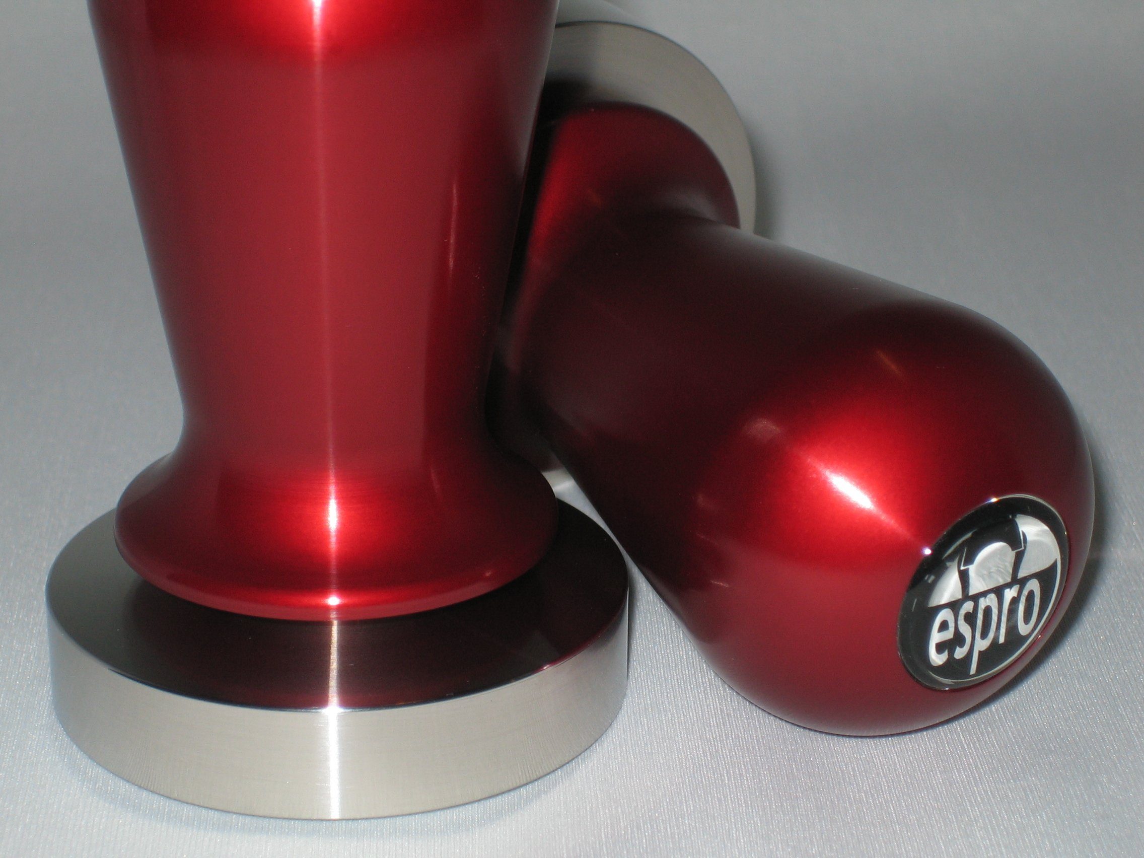 Kanne, Siebträger, Tamper Espro für Press Kalibrierter 58 rot mm, French flach,