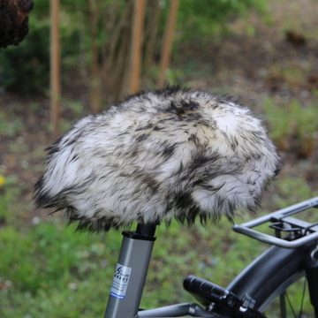 Hollert Sattelbezug, Lammfell Fahrradsattelbezug Sattelüberzug Schwarzwald