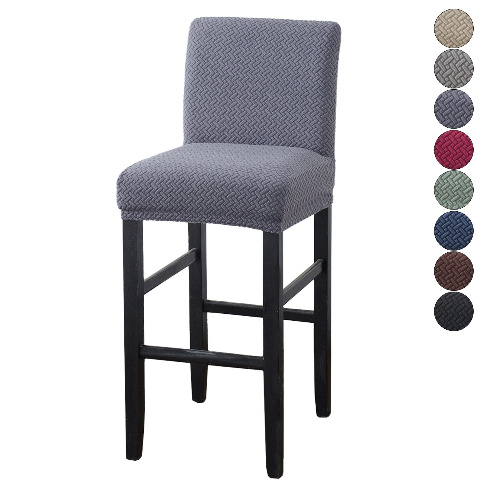 BTTO Stuhlhusse Barhocker Samt Stretch Stuhlbezug günstig online kaufen