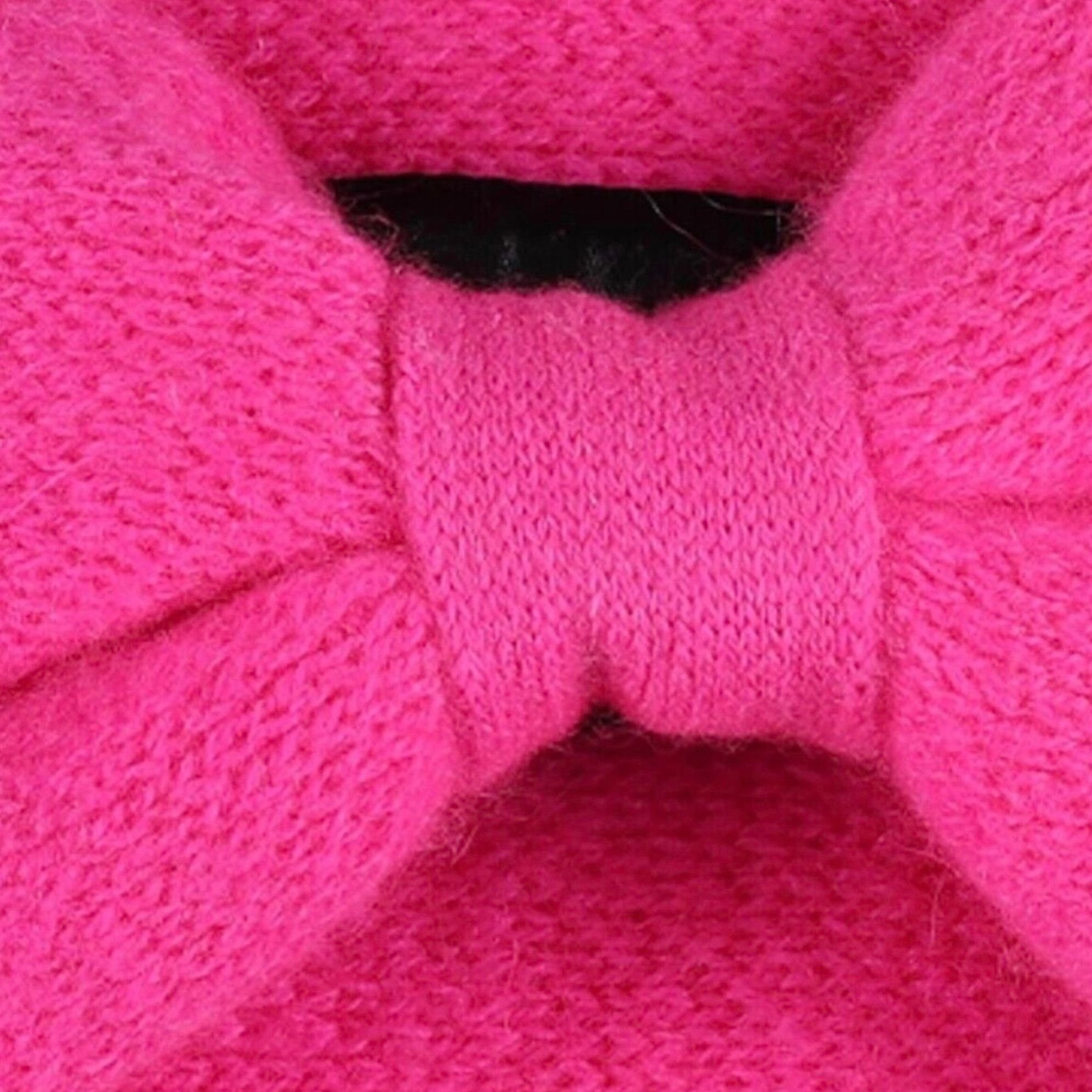 mit Stirnband Stirnband 100 Damen Knoten Knoten Zwillingsherz pink Zwillingsherz Kaschmir aus %