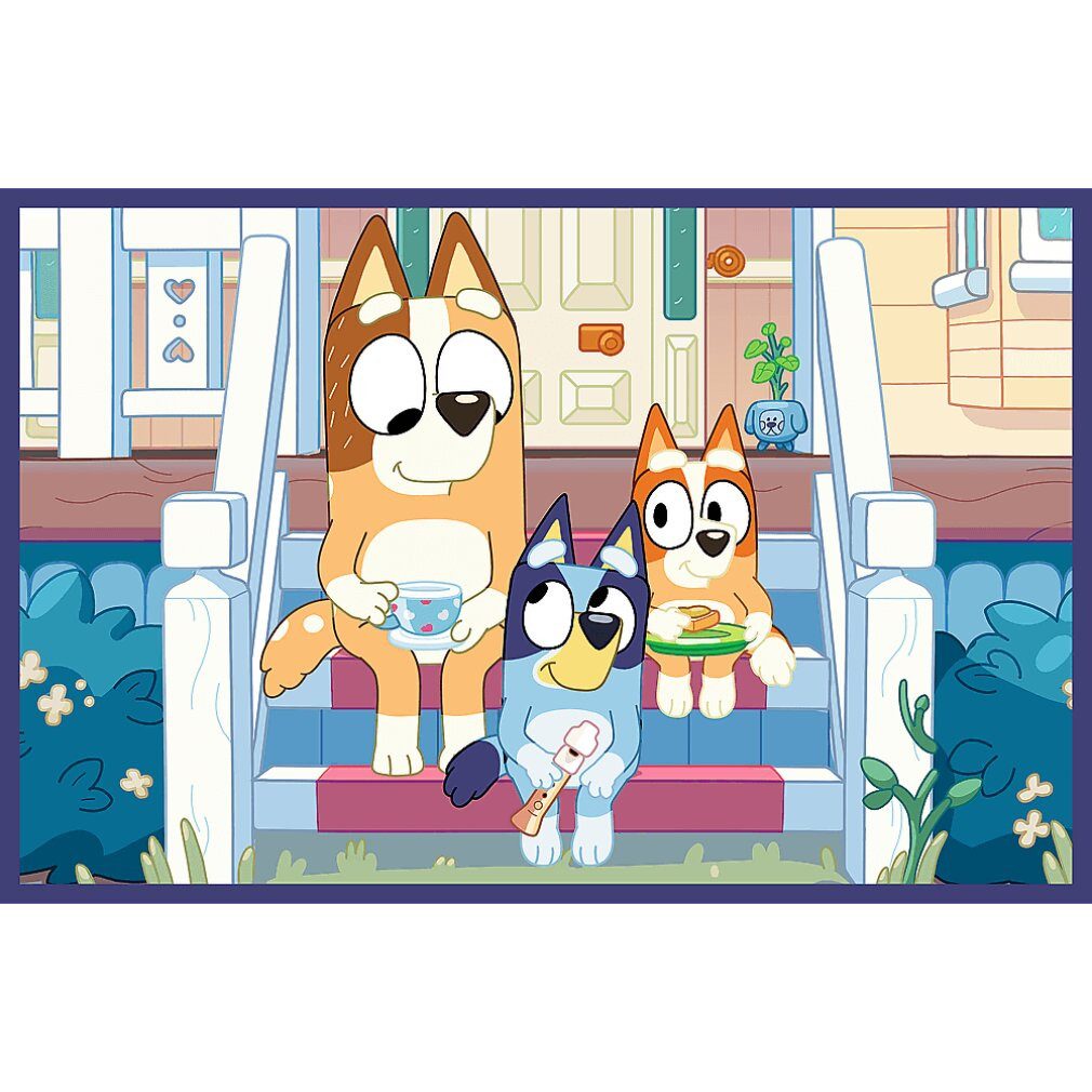 Trefl Puzzle Puzzle Bluey: Werde Bluey 2x24 DLLs los, Puzzleteile