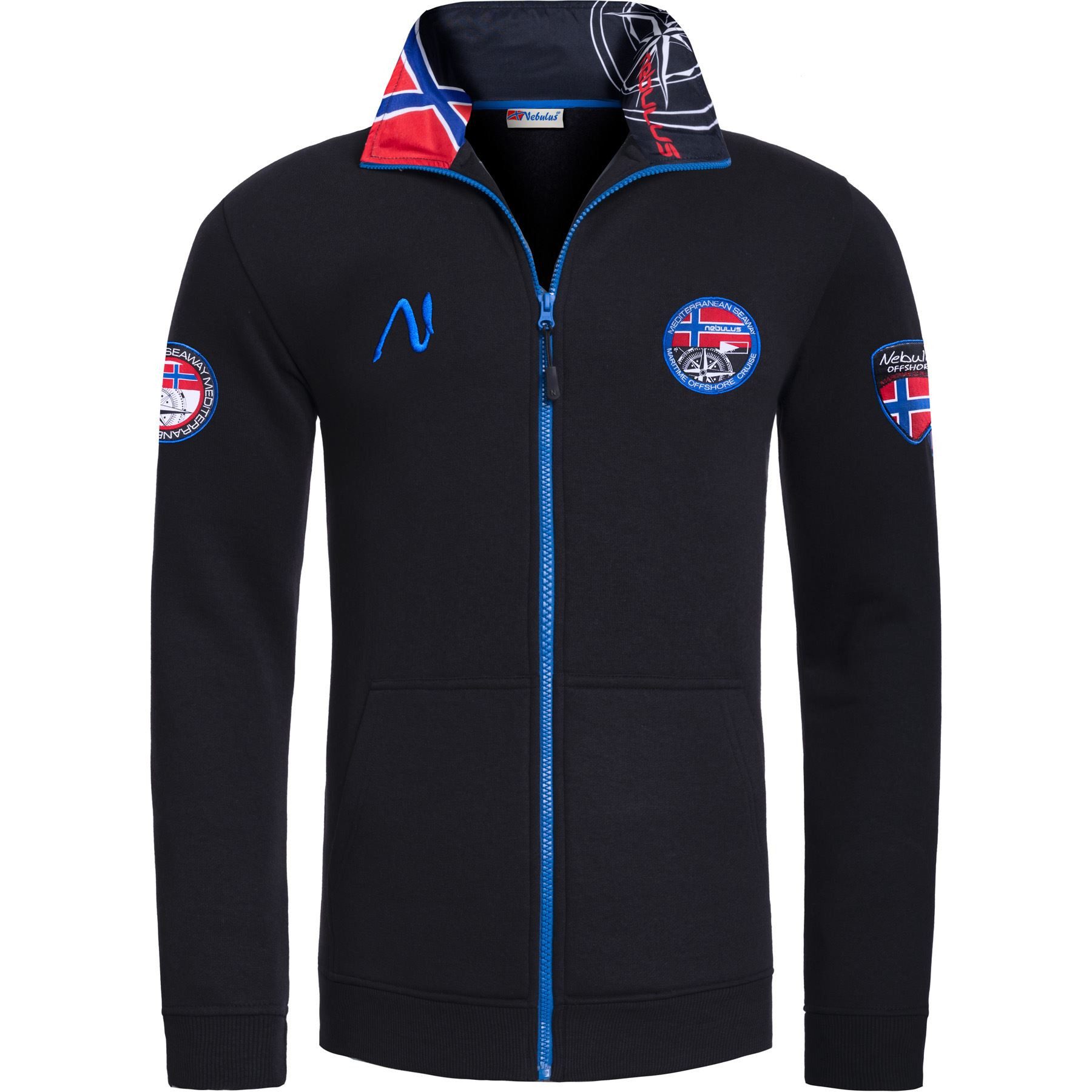Nebulus Sweatjacke FORMER, P4121 - Herren, schwarz, XXL günstig online kaufen