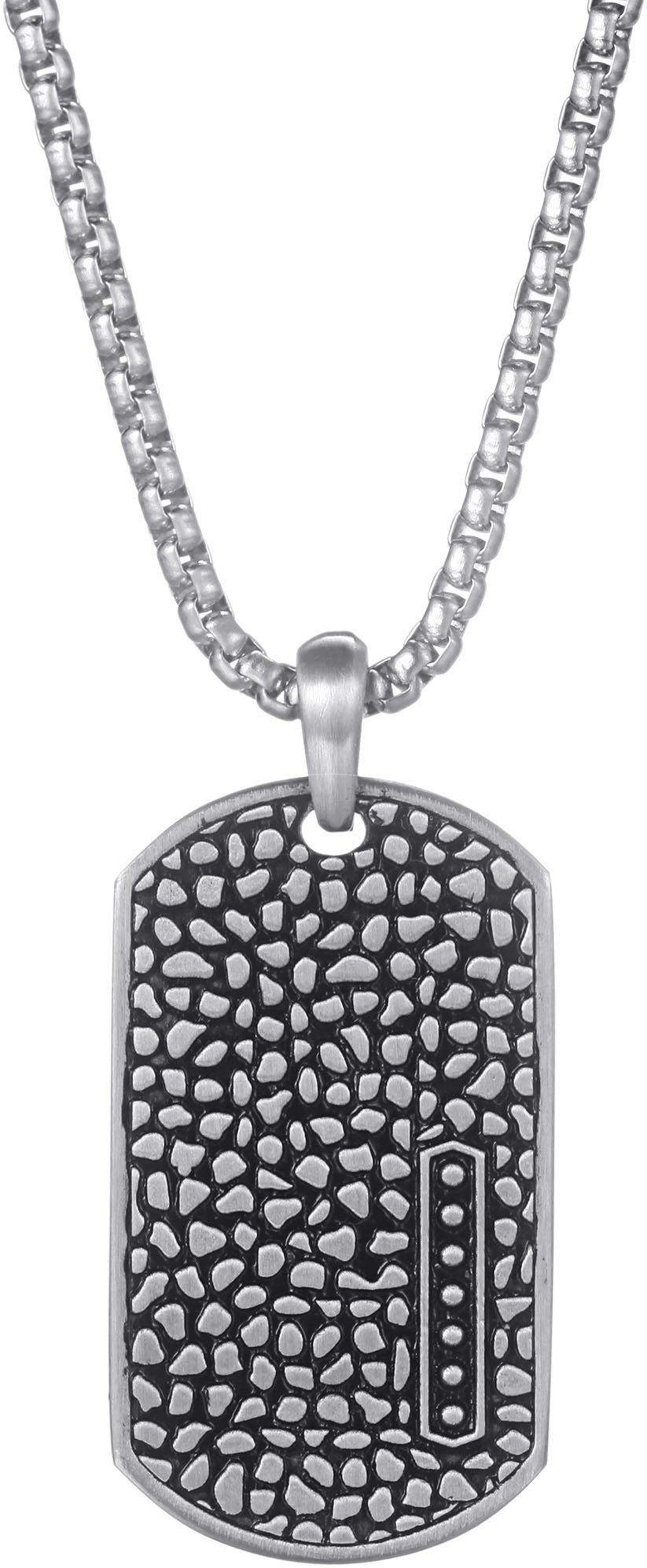 Kette mit Anhänger Schmuck Geschenk Edelstahl Halsschmuck Halskette Dog Tag Reptil