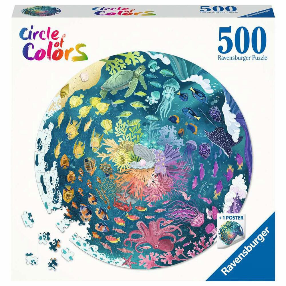Ravensburger Puzzle Circle of Colors - Ocean & Submarine, 500 Puzzleteile