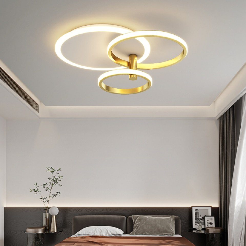 Daskoo Deckenleuchten 3/5 Ringe LED Deckenlampe günstig online kaufen