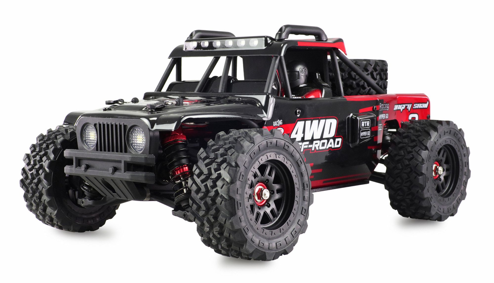 RC-Bagger Amewi RC Hyper Go Desert Buggy Brushless 4WD 1:14 RTR schwarz/rot