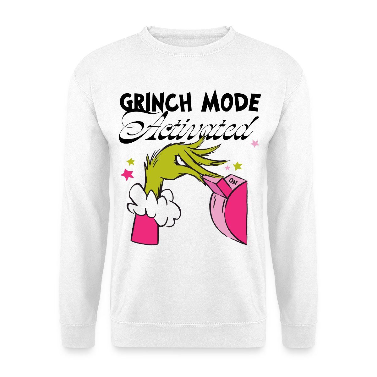 Spreadshirt Sweatshirt Der Grinch Statement Grinch Mode Activated Unisex Pullover (1-tlg)