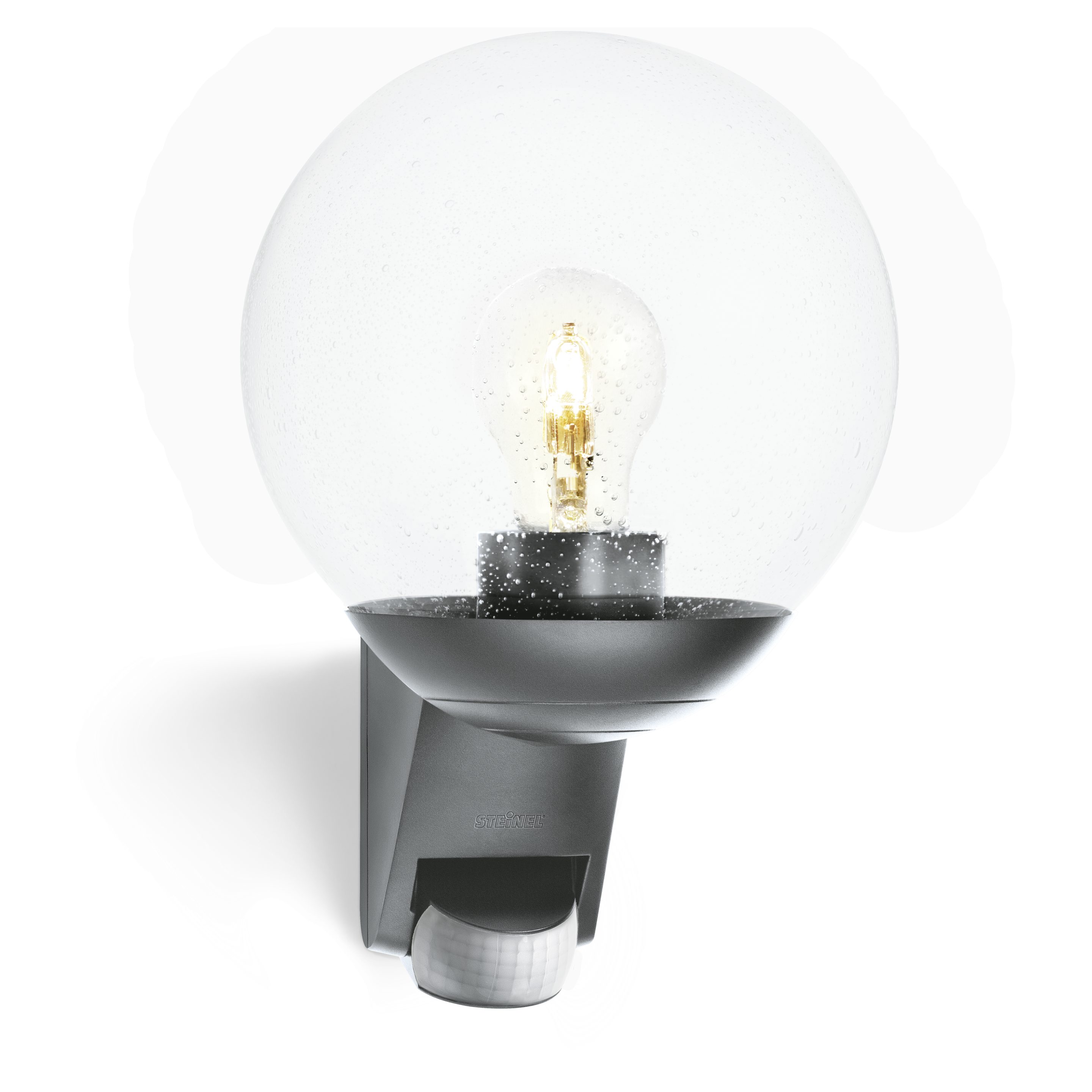 steinel Außen-Wandleuchte L 585 S, ohne Leuchtmittel, Wandlampe außen, E27, Bewegungsmelder