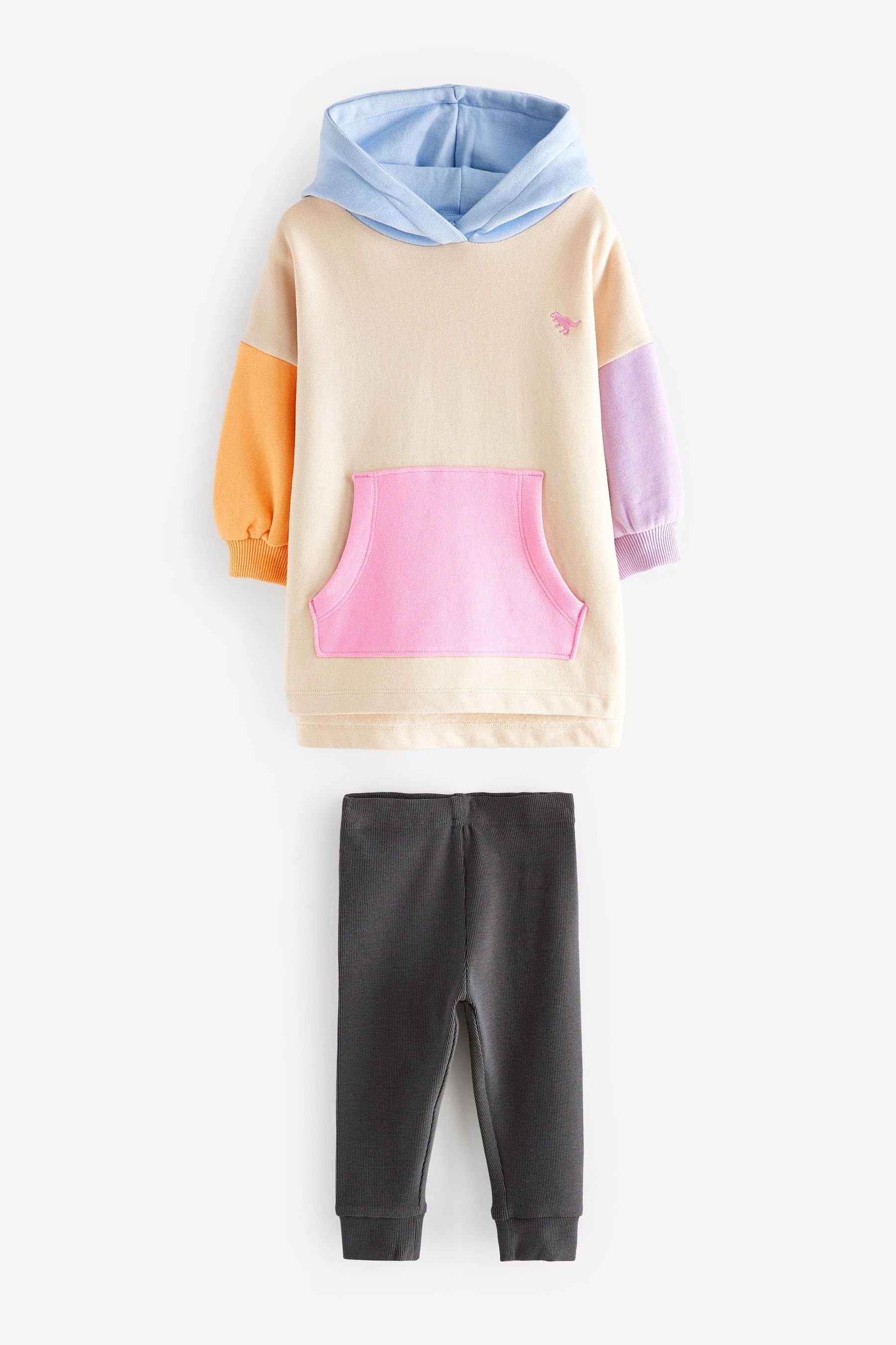 Next Shirt und im Colourblock Leggings (2-tlg) Hoodie Set & Leggings