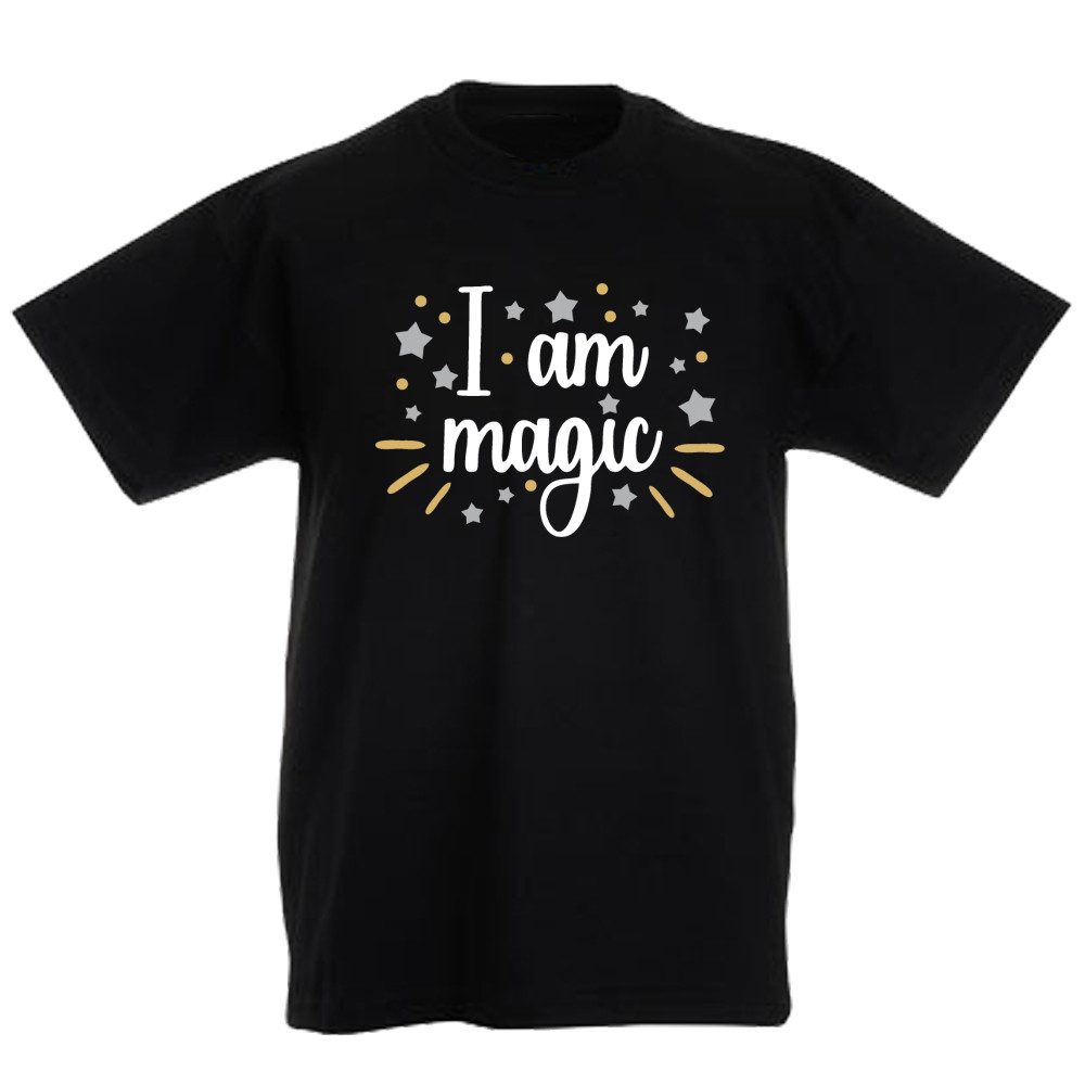 G-graphics T-Shirt I am Magic Kinder T-Shirt, mit Spruch / Sprüche / Print / Aufdruck
