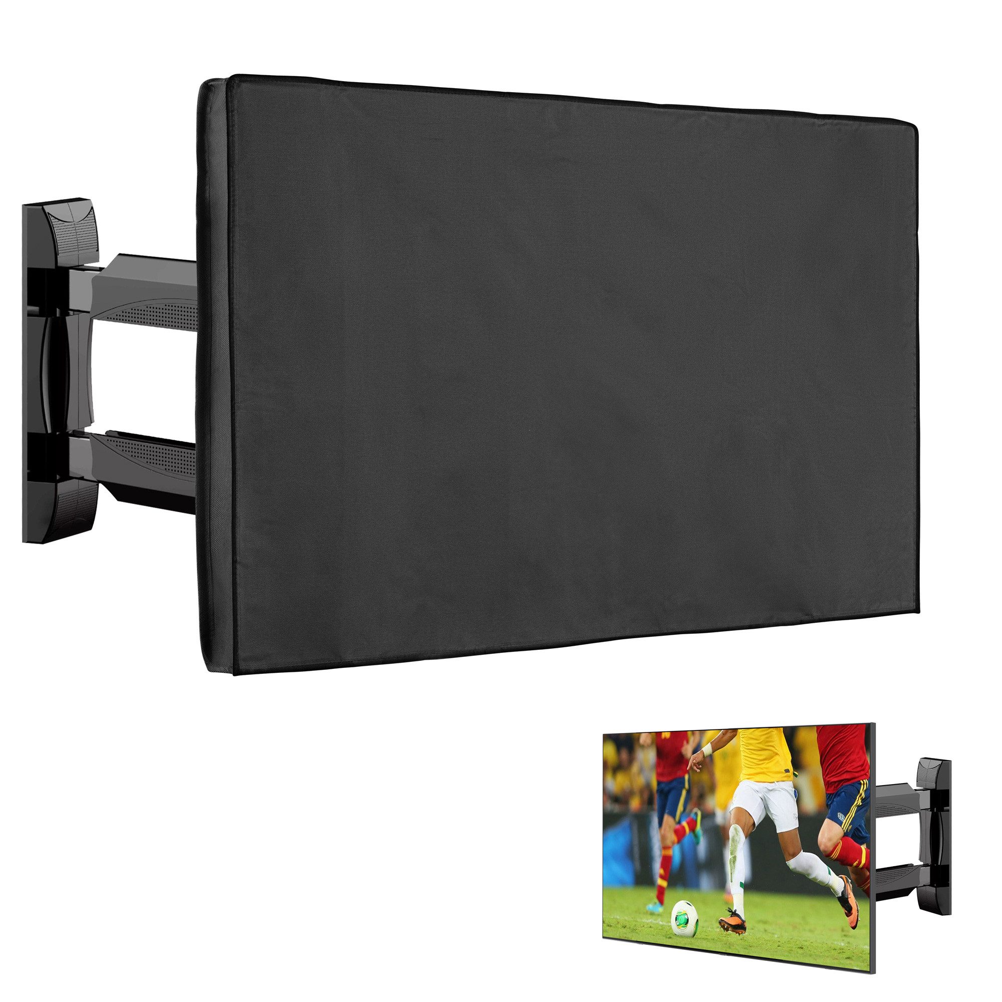 kwmobile Abdeckhaube 43" TV Abdeckung Outdoor, Fernsehabdeckung Fernseher Hülle Bildschirmschutz Schutzhülle