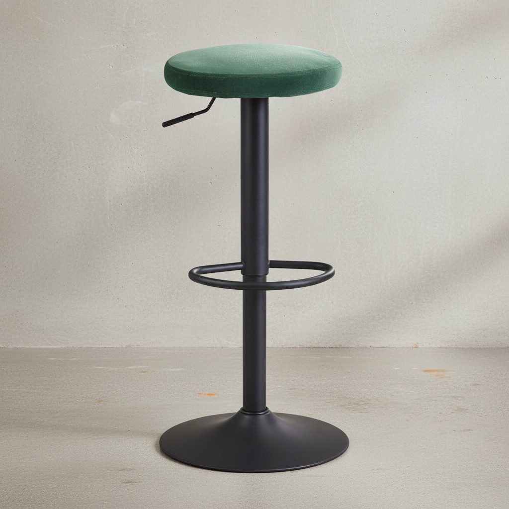 KADIMA DESIGN Barhocker Barhocker Samt Grün günstig online kaufen