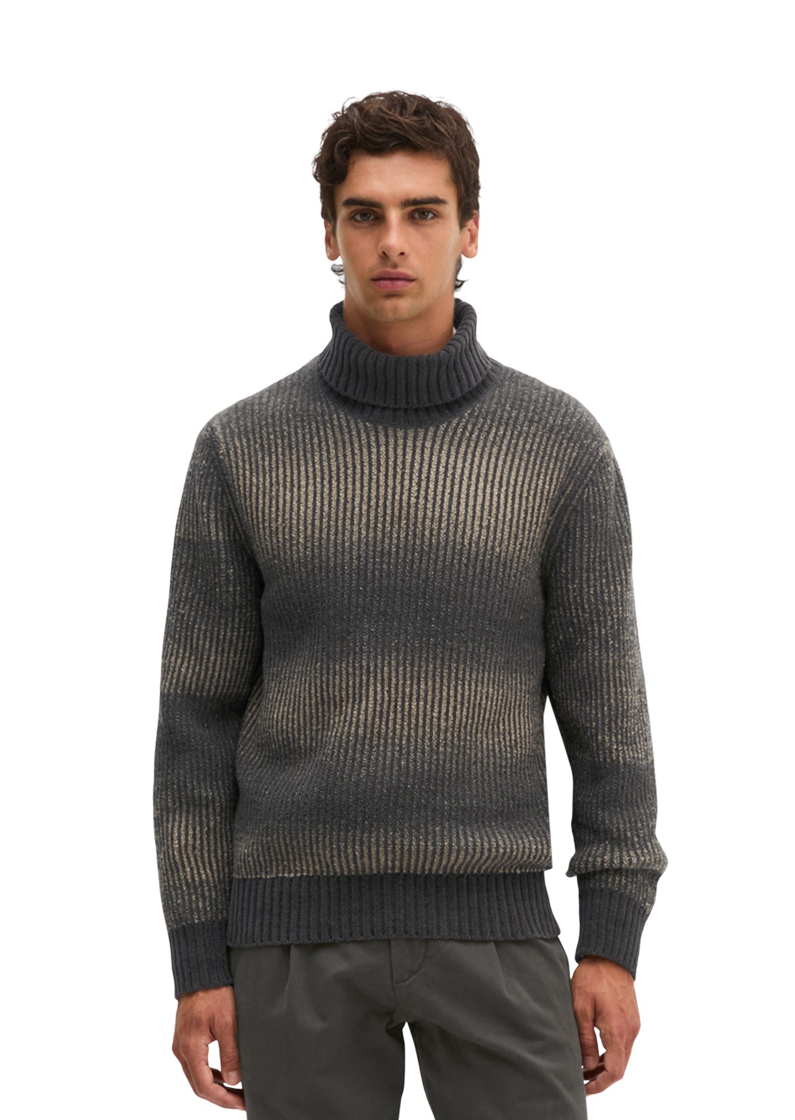 Marc O'Polo Strickpullover aus weichem Bio-Baumwoll- Schurwoll-Mix