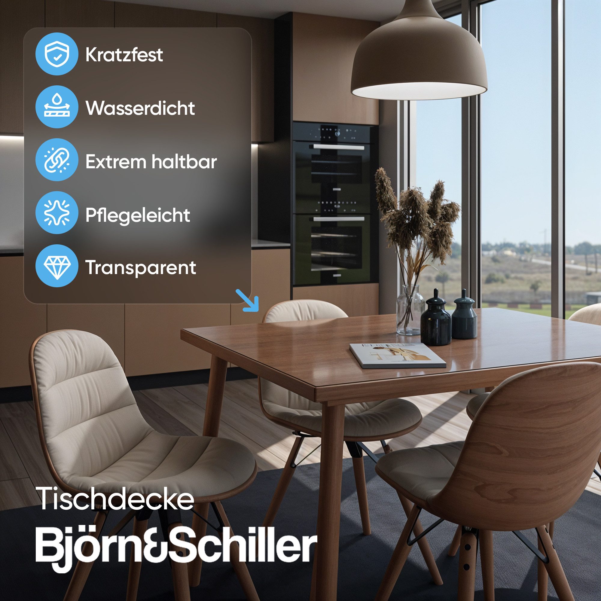 Björn&Schiller Tischdecke Transparent Tischfolie 2mm – Schutzfolie für Tisc günstig online kaufen