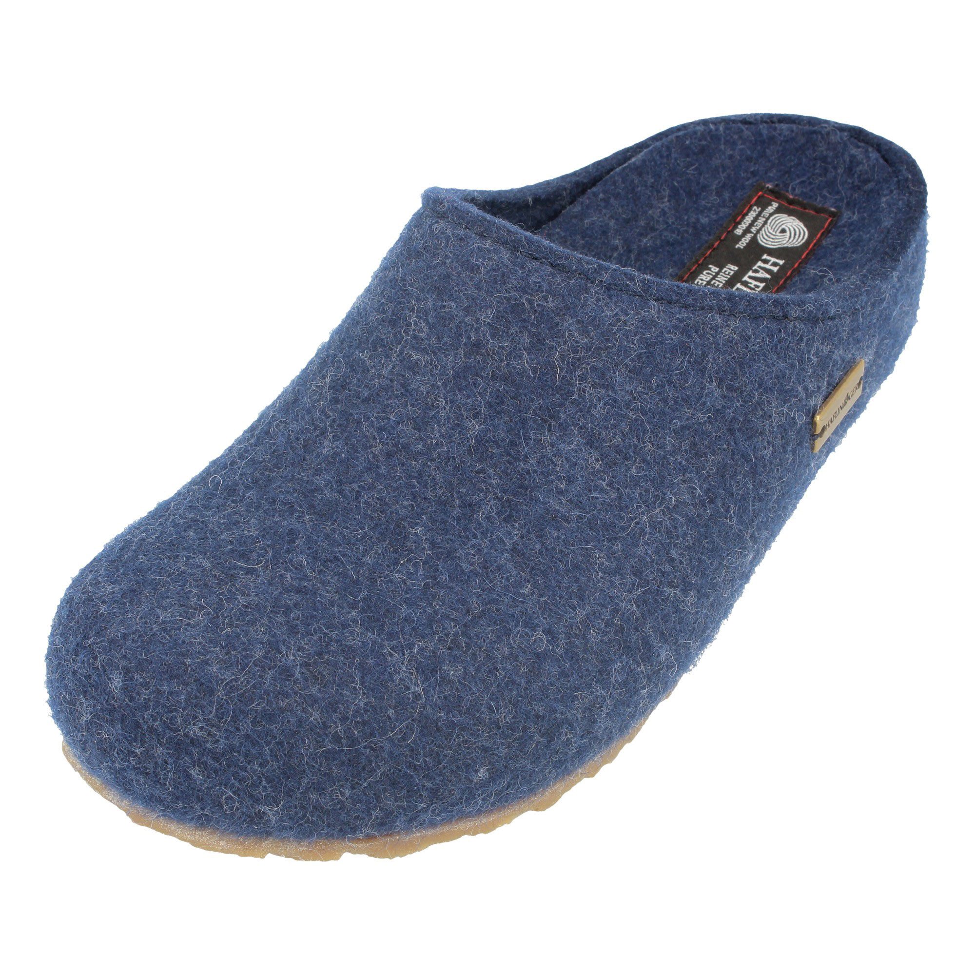 Haflinger Haflinger Michl Filzclog aus reinem Wollfilz mit Wechselfussbett Hausschuh