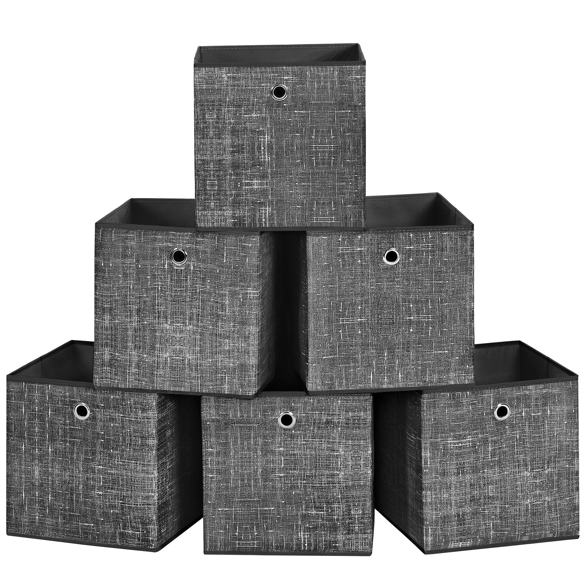 SONGMICS Aufbewahrungsbox Ordnungsboxen (Aufbewahrungsbox, 6er Set, günstig online kaufen