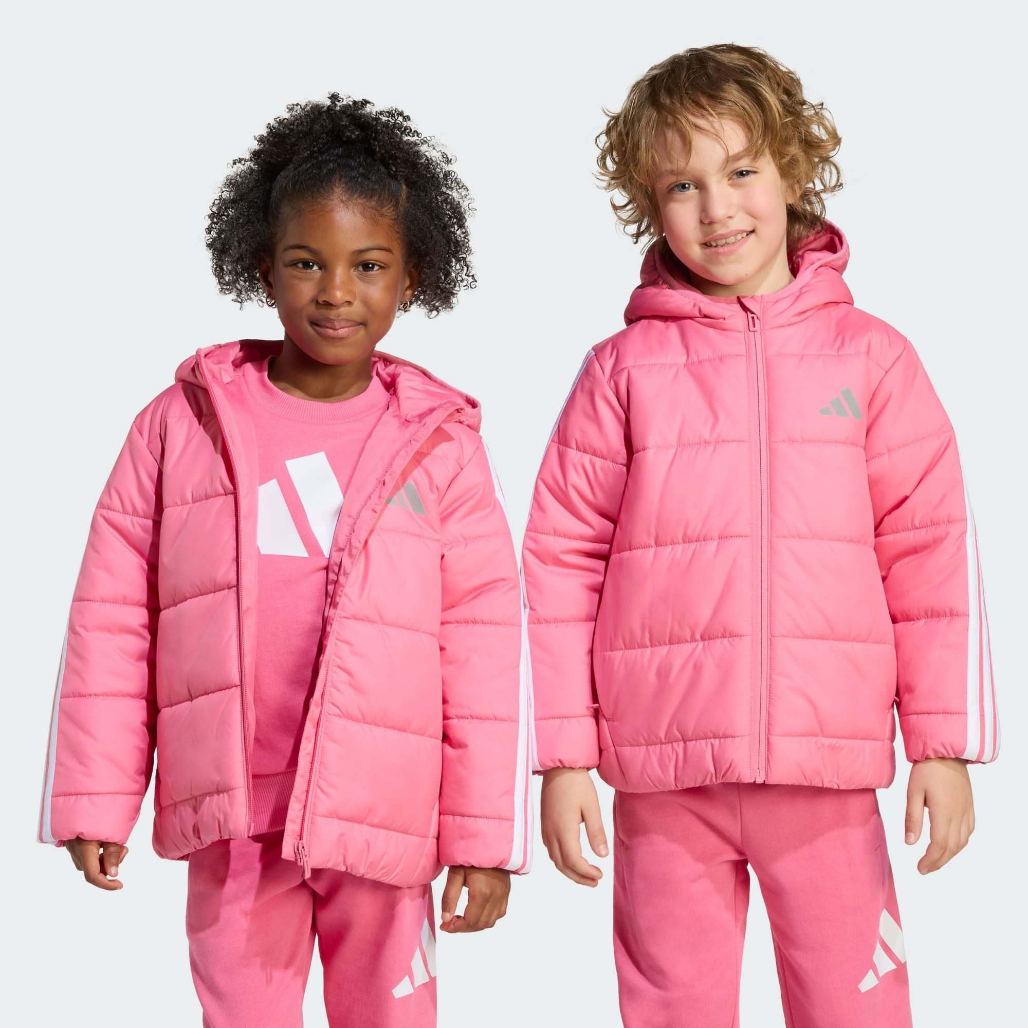 adidas Sportswear Hybridjacke ESSENTIALS 3-STREIFEN GEFÜTTERTE KINDERJACKE (1-St)