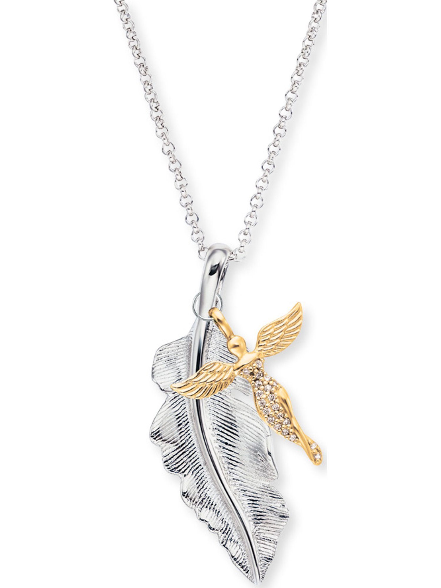 Engelsrufer Silberkette Engelsrufer Damen-Kette 925er Silber Zirkonia