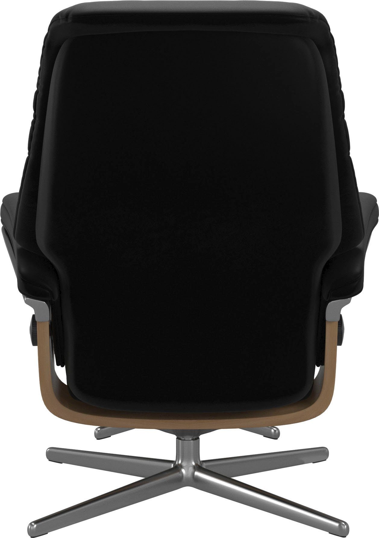 Stressless® Fußhocker Sunrise, mit Cross Base, Größe S, M & L, Holzakzent Eiche