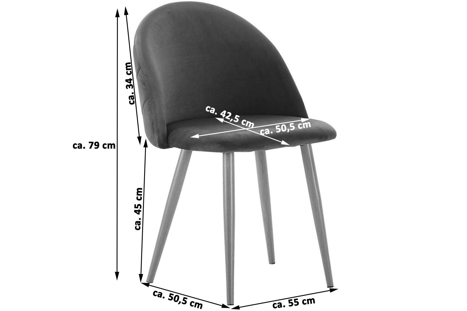Trelevo® Polsterstuhl Lilly günstig online kaufen
