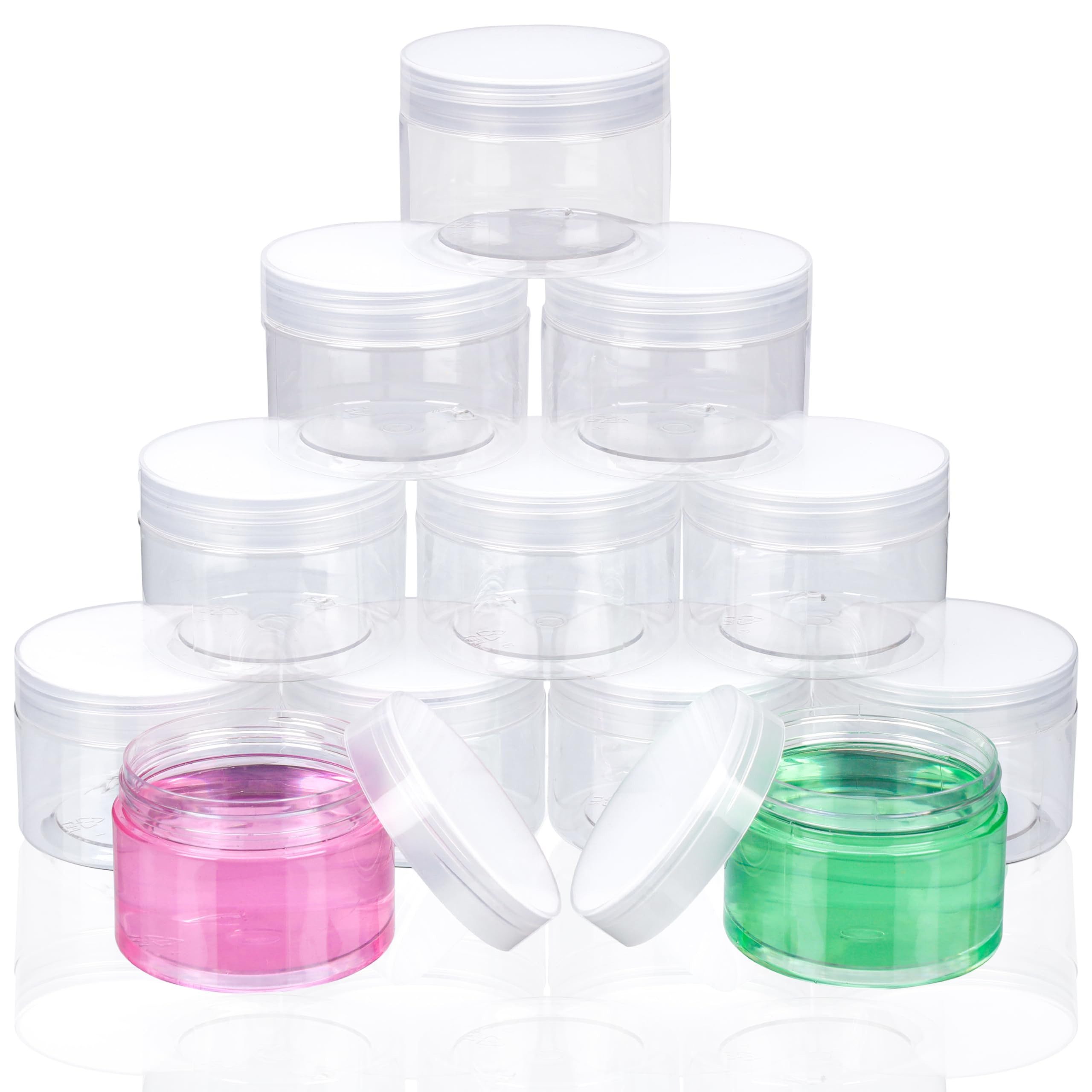 Flachmann Transparente Behälter für Kosmetikprodukte (12 Stück) - 120ml
