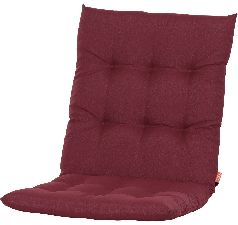 Siena Garden Sesselauflage ATRIA, 100 recyceltem Farben Uni, in cm, rot Polyester, 100% verschiedenen Dessin