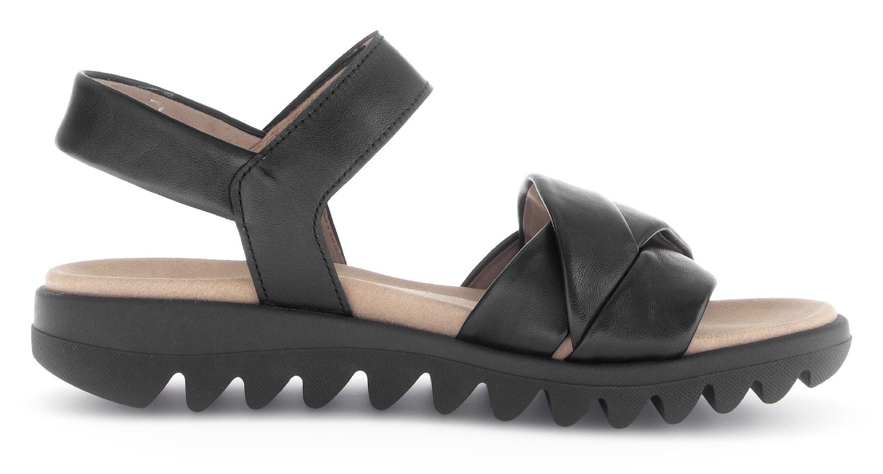Gabor Riemchensandale, Sommerschuh, Keilsandalette, Bequemschuh mit Klettverschluss