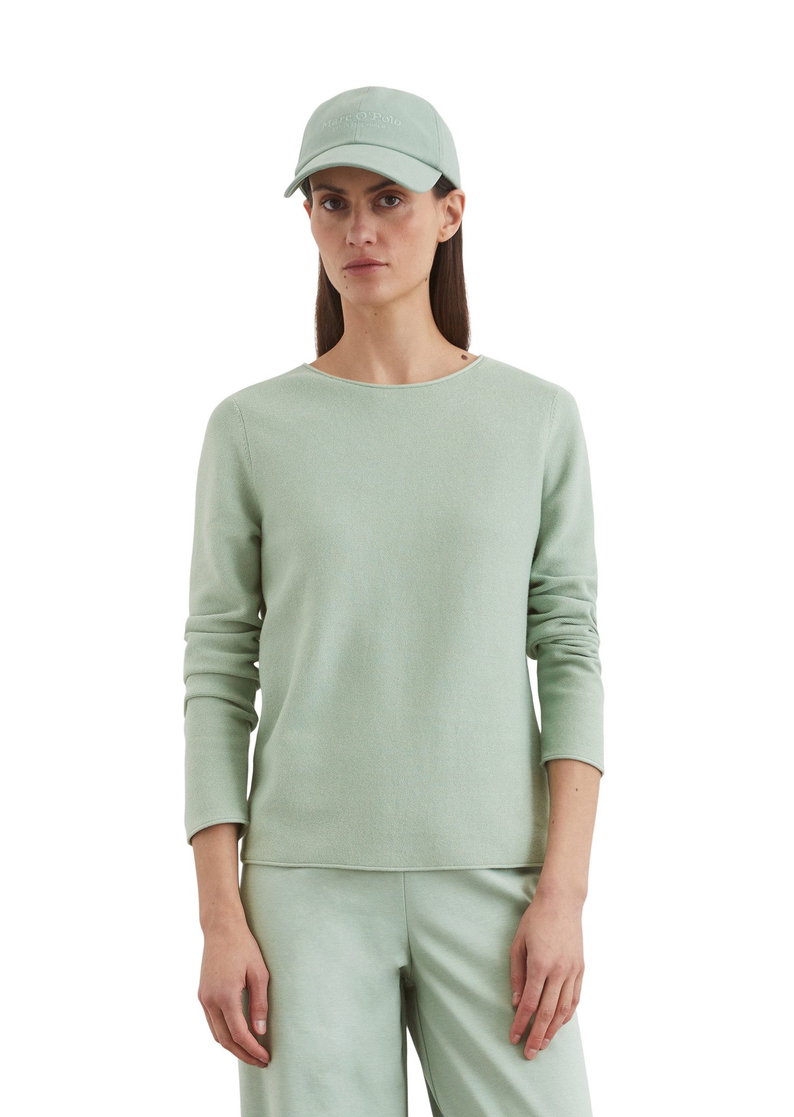 Rundhalspullover aus softem Organic Cotton
