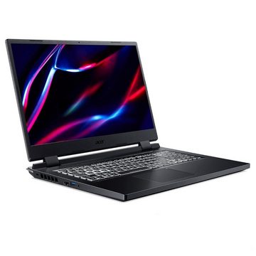 Acer Nitro 5 AN517-55, 16GB RAM, Gaming-Notebook (44,00 cm/17.3 Zoll, Intel Core i7 12650H, RTX 4050, 500 GB SSD, Windows 11 Pro 64Bit + MS Office 2021 Plus, Beleuchtete Tastatur)