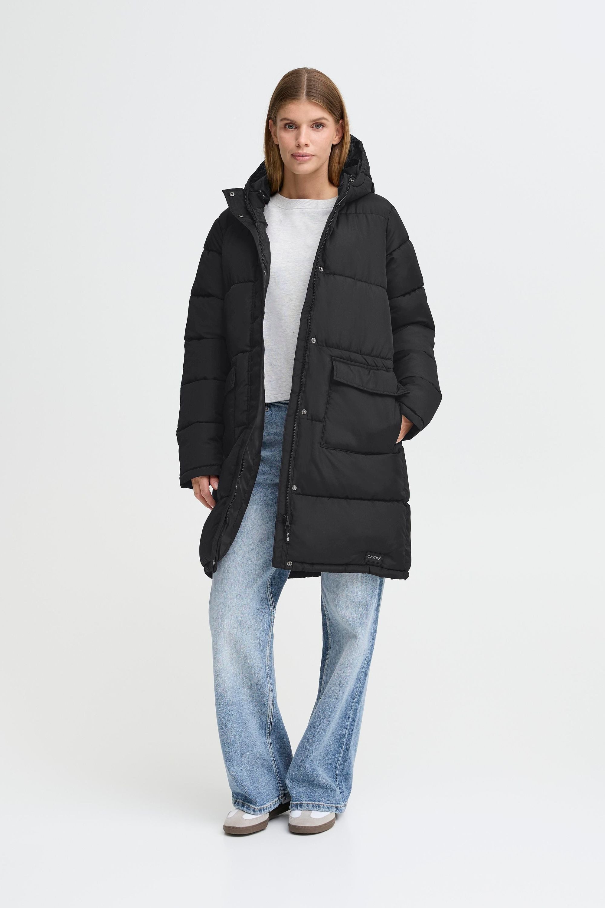 OXMO Wintermantel OXMinna Modischer Steppmantel mit Kapuze