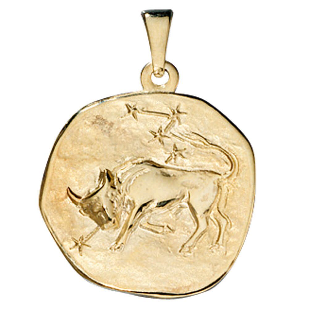 Kettenanhänger Anhänger Stier aus 333 Gold