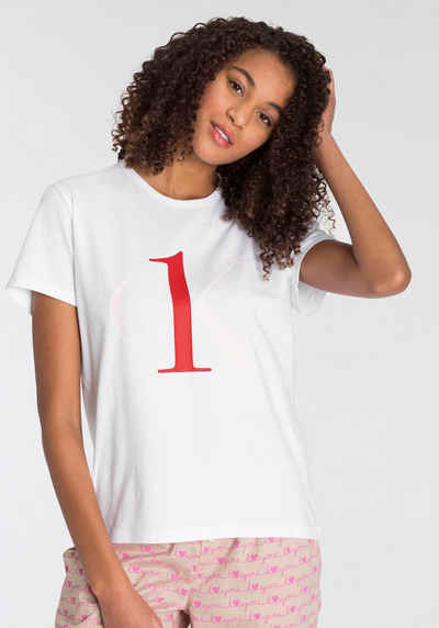 Calvin Klein Pyjamaoberteil mit Logoaufdruck