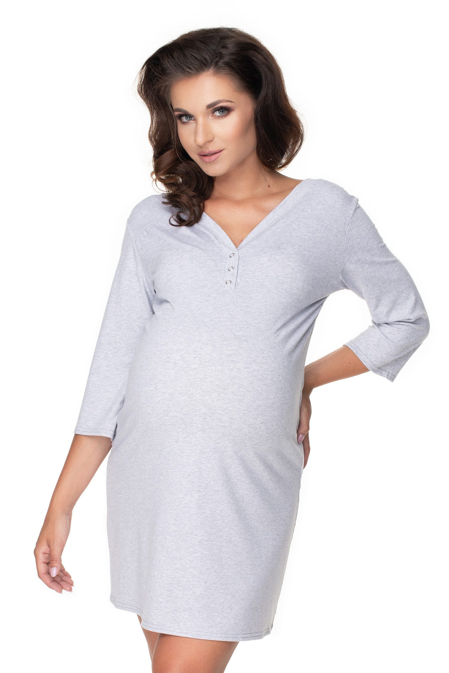 PeeKaBoo Umstandsnachthemd Peekaboo Nachthemd für Schwangerschaft und Stillzeit