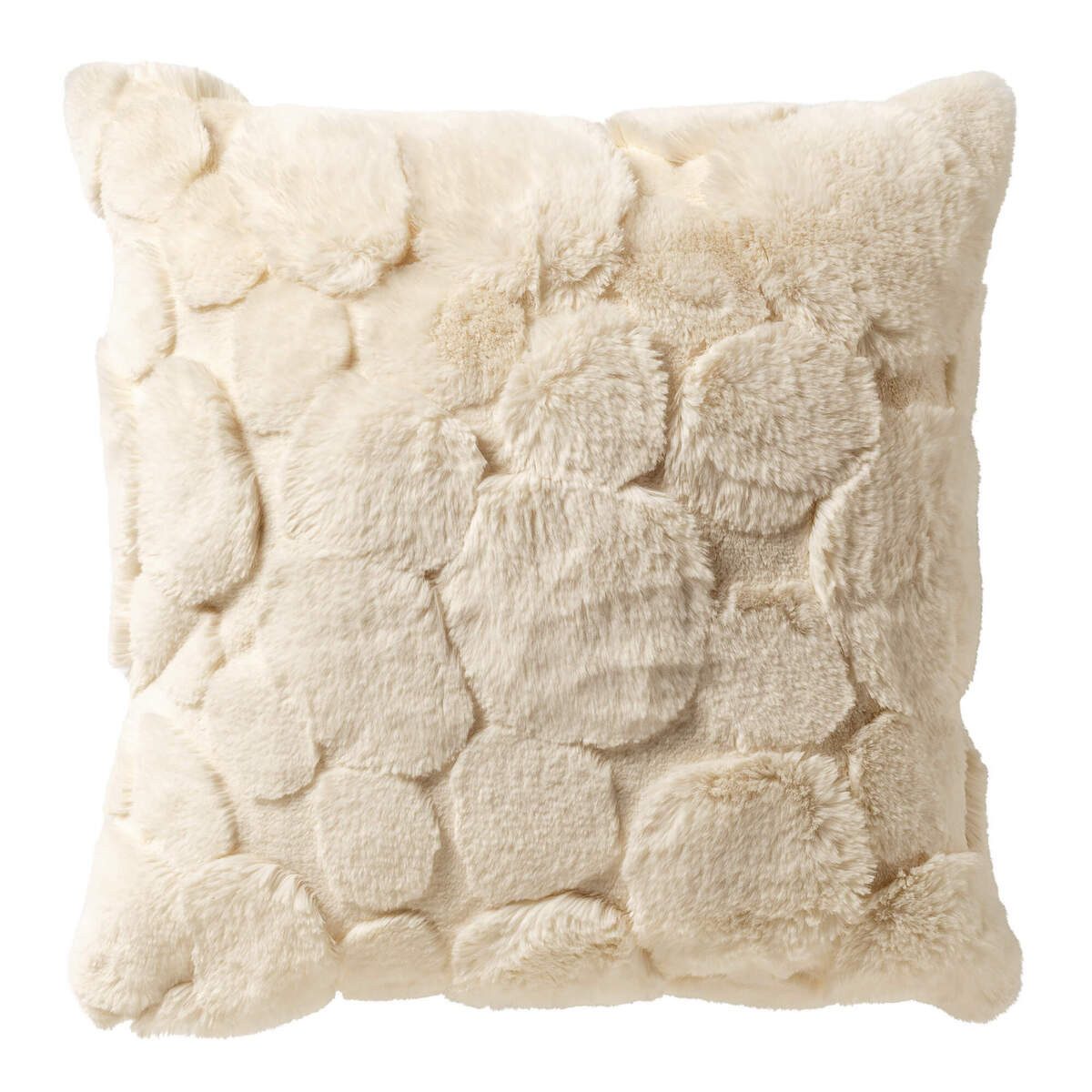 Dutch Decor Kissenhülle 'Pom' 45 x 45 cm Cannoli Cream - Beige günstig online kaufen