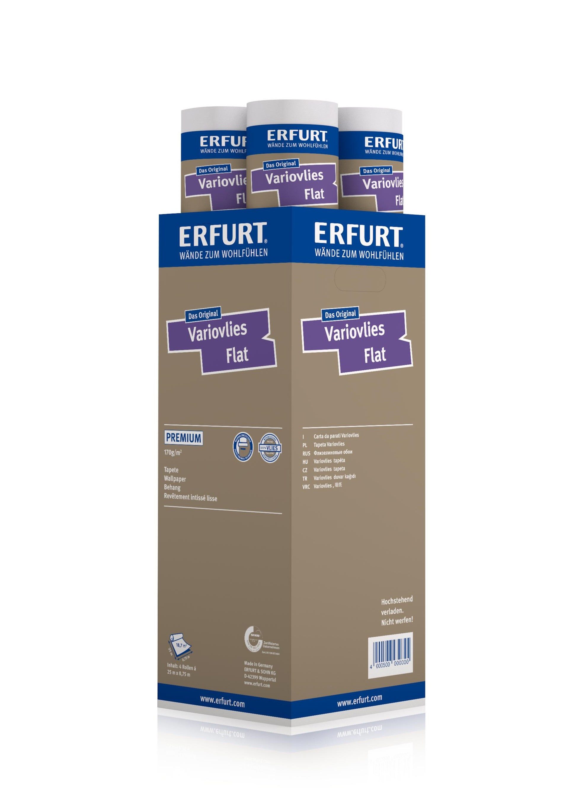 ERFURT Vliestapete ERFURT Variovlies Flat Premium günstig online kaufen