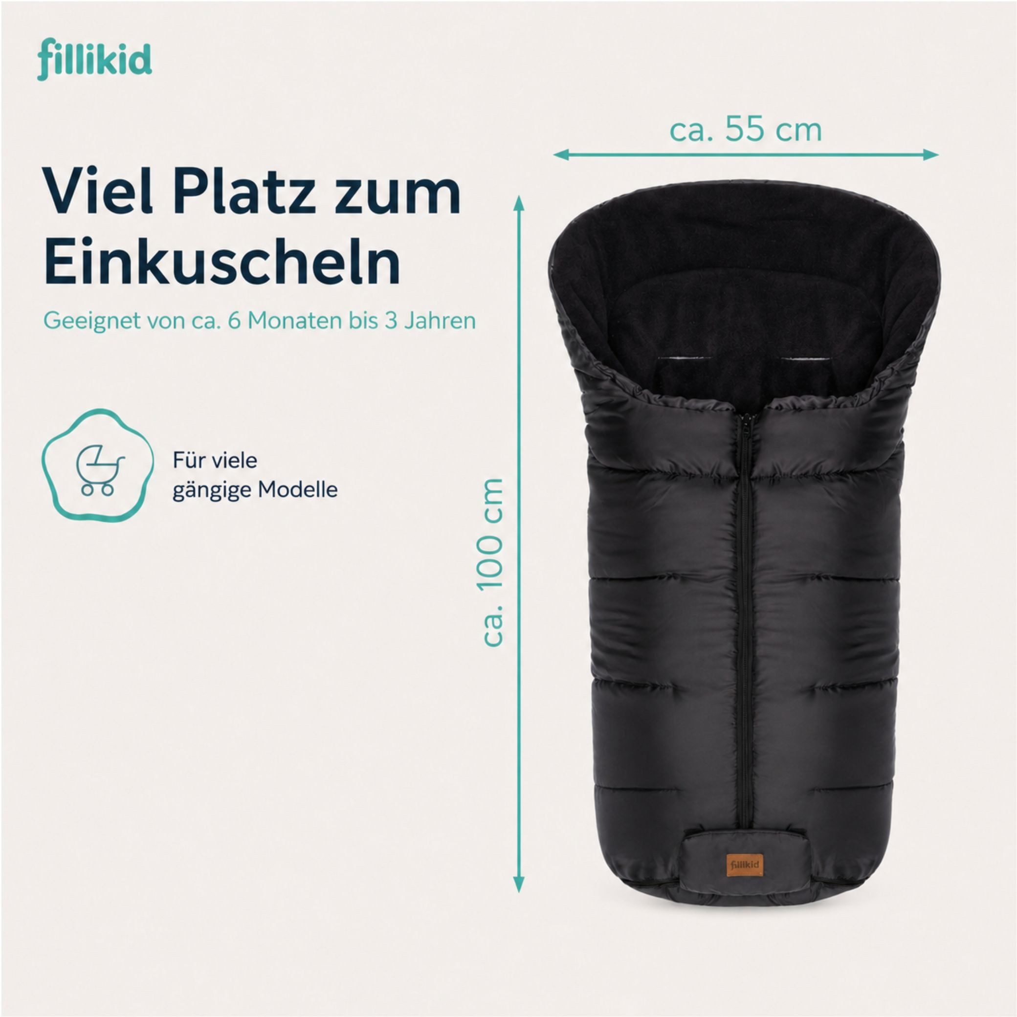 Fillikid Fußsack Winterfußsack Eco BIG – Bild 3 von 5