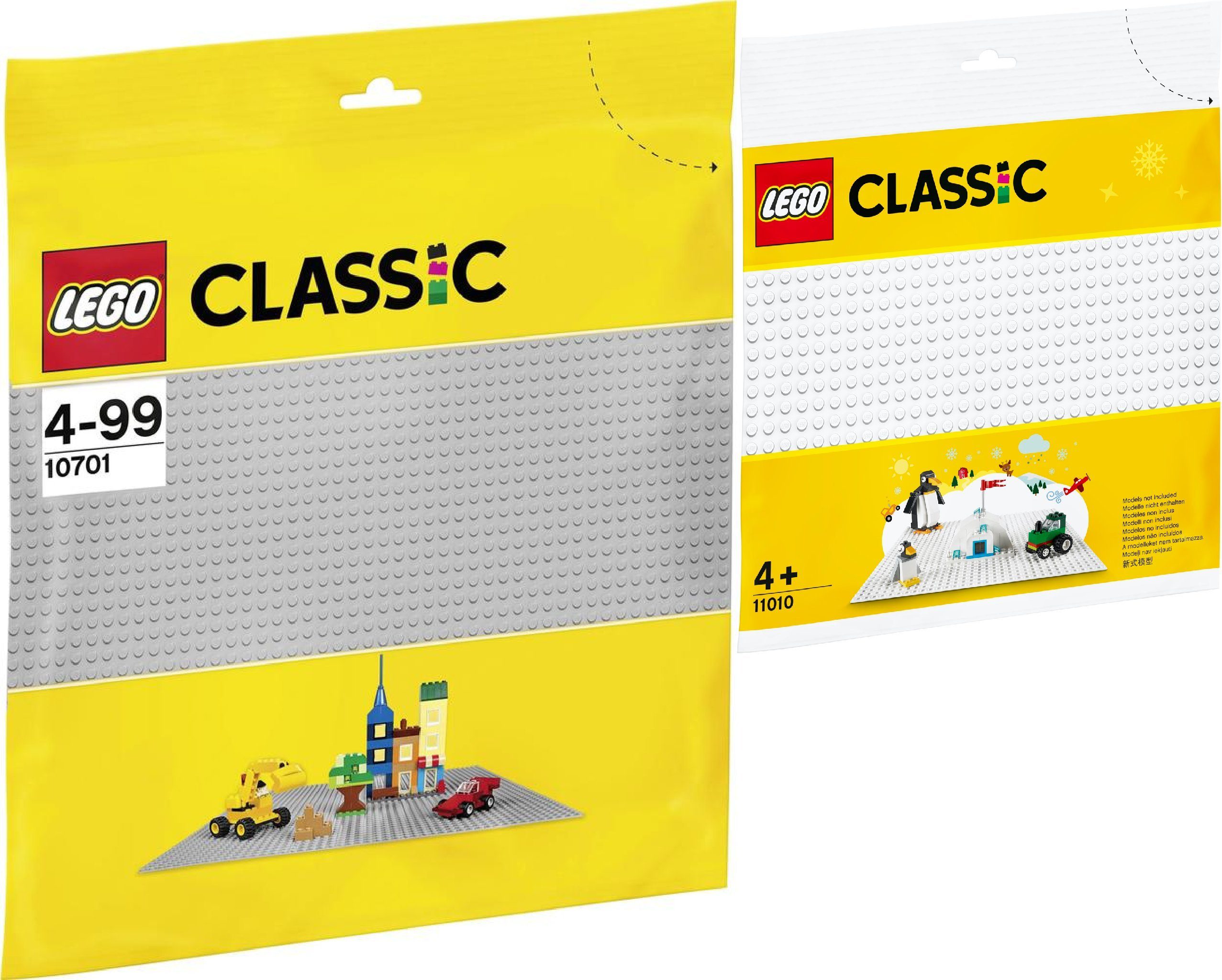 Grundplatte Classic Bauplatte 2er 10701 Graue LEGO® Set: Konstruktions-Spielset